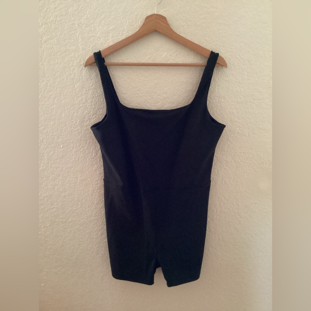 Outdoor Voices Black Stretchy Unitard Jumpsuit Biker short